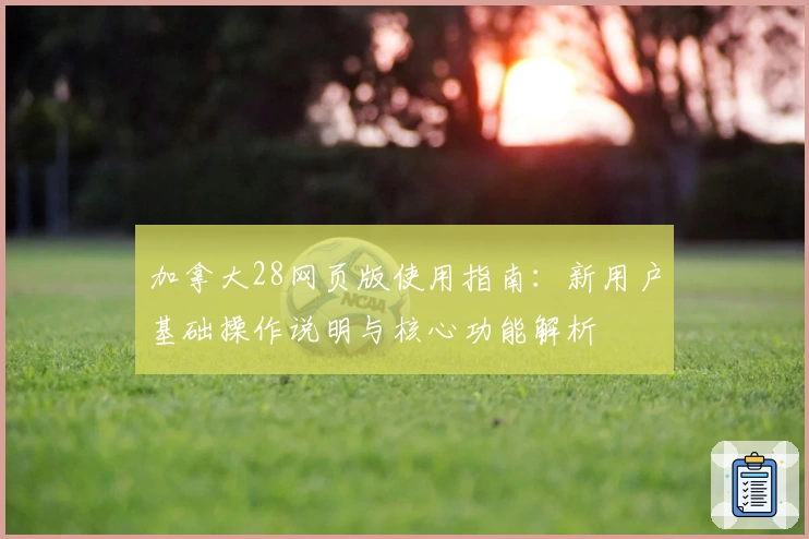 加拿大28网页版使用指南：新用户基础操作说明与核心功能解析